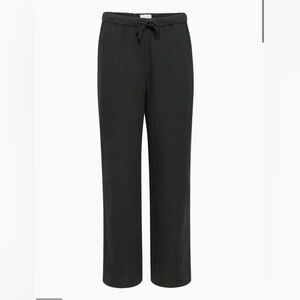 Aritzia Little Moon Sail Pant in Black Small Organic cotton wide-leg pants